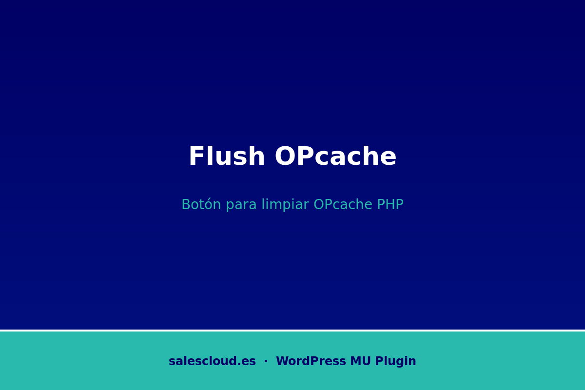 SalesCloud Flush OPcache